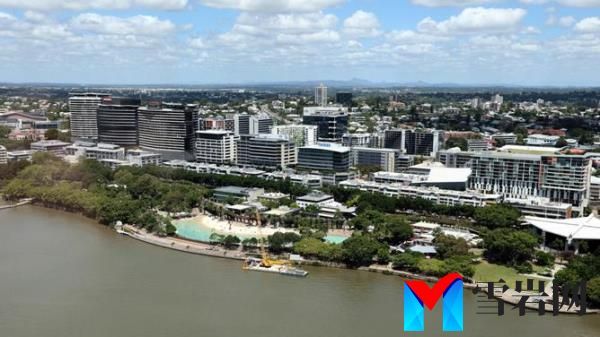 The view from the Sky Deck at Star’s new Queens Wharf complex in Brisbane. Picture: David Clark