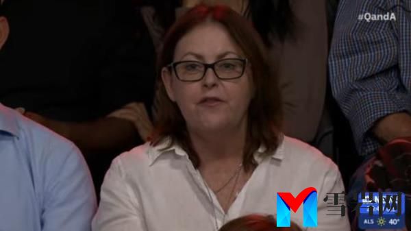 Jewish mother-of-four Janet Abadee quizzed the Prime Minister on Q+A on Monday. Picture: Supplied/ABC