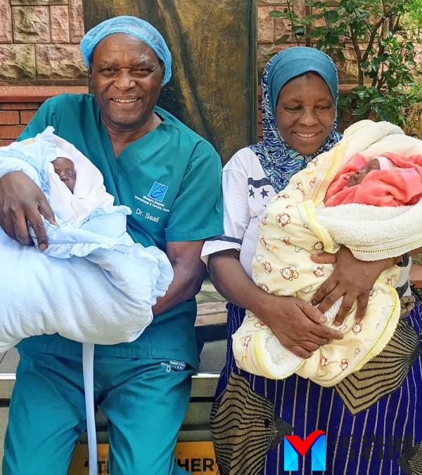 Safina Namukwaya and her babies