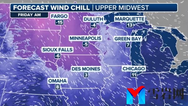 200 million Americans are expected to experience below-average temperatures Friday.