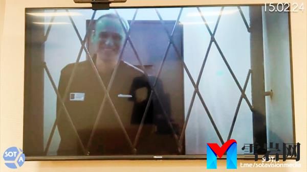 his photo taken from video released by Russian Federal Penitentiary Service via SOTAVISION shows Russian opposition leader Alexei Navalny appears via a video l<em></em>ink from the Arctic penal co<em></em>lony in Kharp, in the Yamalo-Nenetsk region a<em></em>bout 1,900 kilometers (1,200 miles) northeast of Moscow