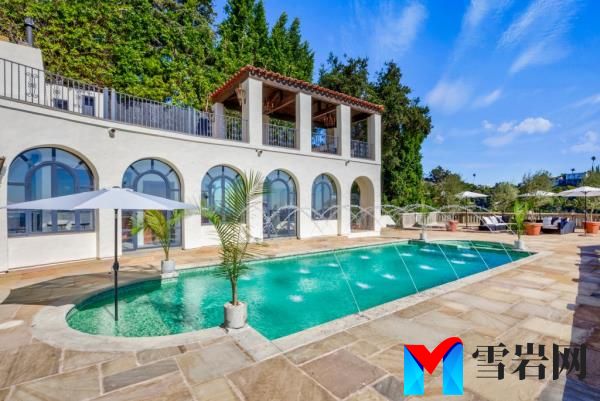 Exterior of the pool area. 