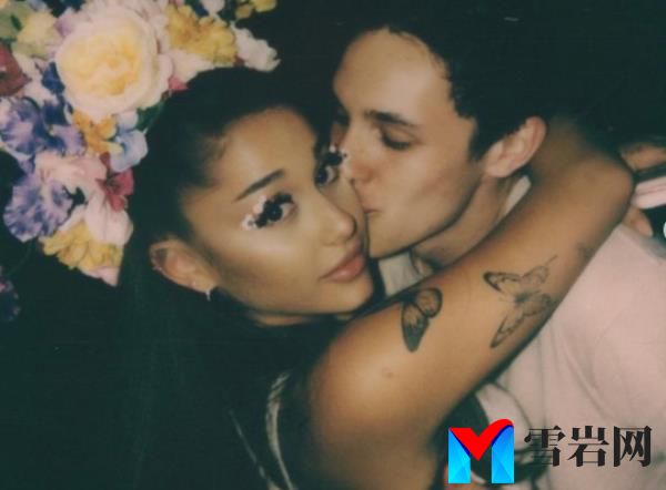 Ariana Grande and her boyfriend Dalton Gomez. Taken from Instagram