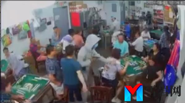 Surveillance footage allegedly shows Joshua Dorsett during an armed robbery inside a mahjong parlor on Thursday.