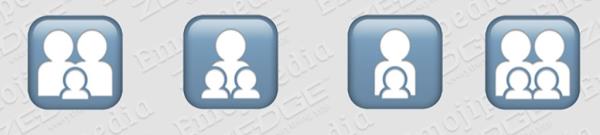The family emojis.