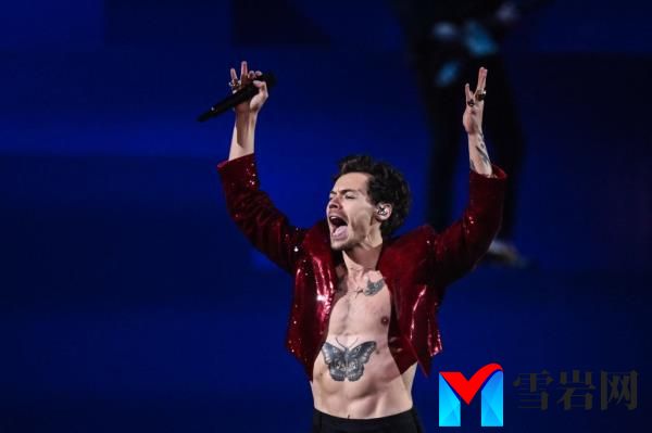Harry Styles performing at the 2023 BRIT Awards