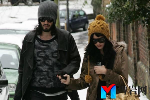 Russell Brand and Katy Perry leaving Brand