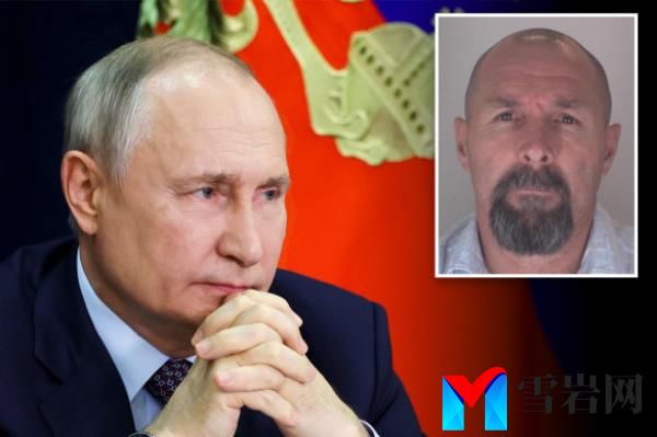 Vladimir Putin and, inset, Vadim Krasikov.