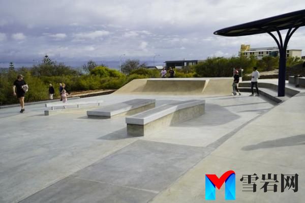 The new skate park at John Black Dune Park in Cottesloe