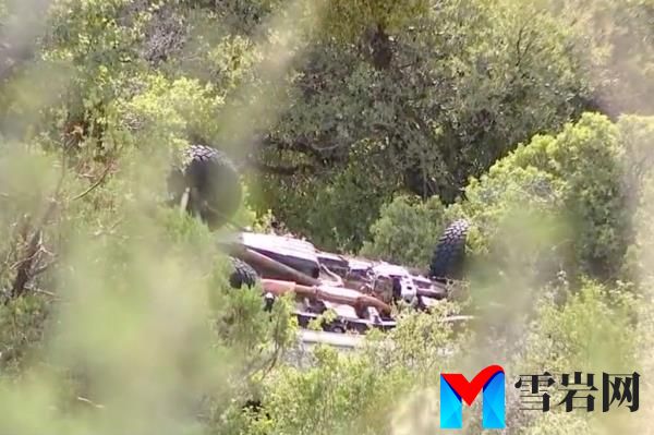 Sheriff deputies spotted the car at the bottom of the embankment and hiked down to Little