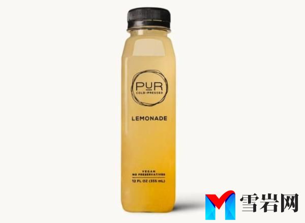 PUR cold pressed turmeric lemonade