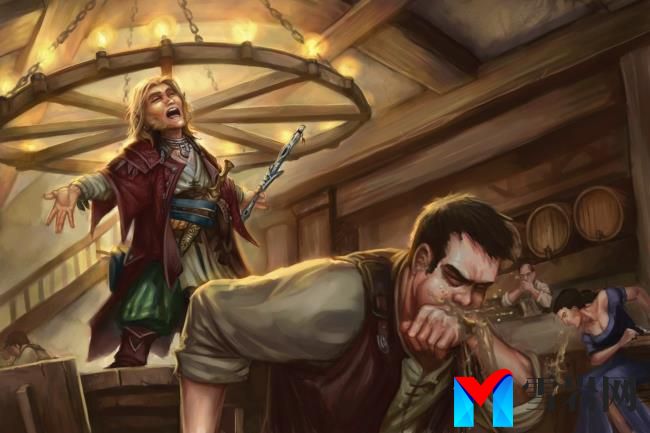 pathfinder bard plays a sickening song