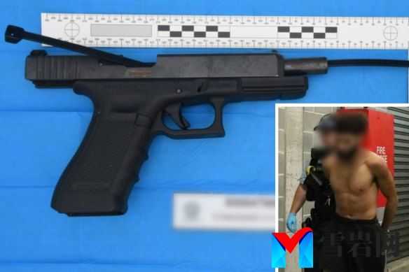 Guns were allegedly seized in the raids.